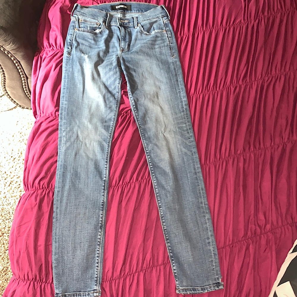 Slightly Distressed Light Blue Jeans NWOT